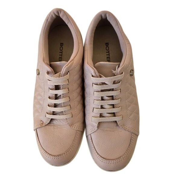 Botter Womens Light Pink Leather Comfort Slip On Elastic Lace Shoe Size 6 - Picture 9 of 9